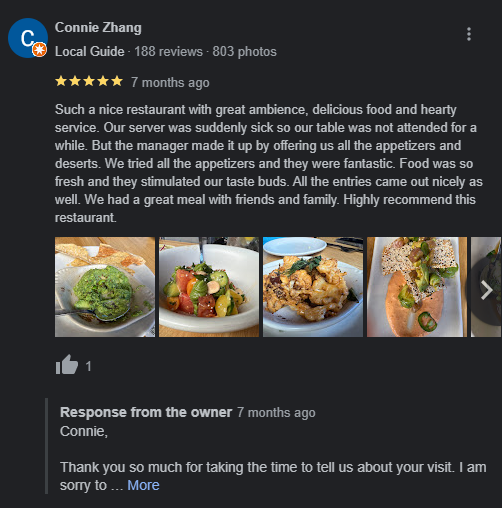 restaurant review